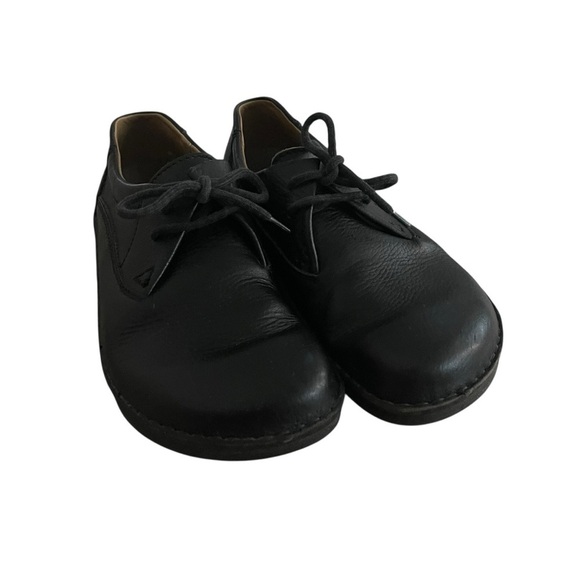 Birkenstock Black Leather Slip-On Loafers Man Size 13